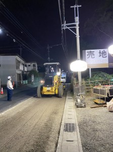④グレーダー整地